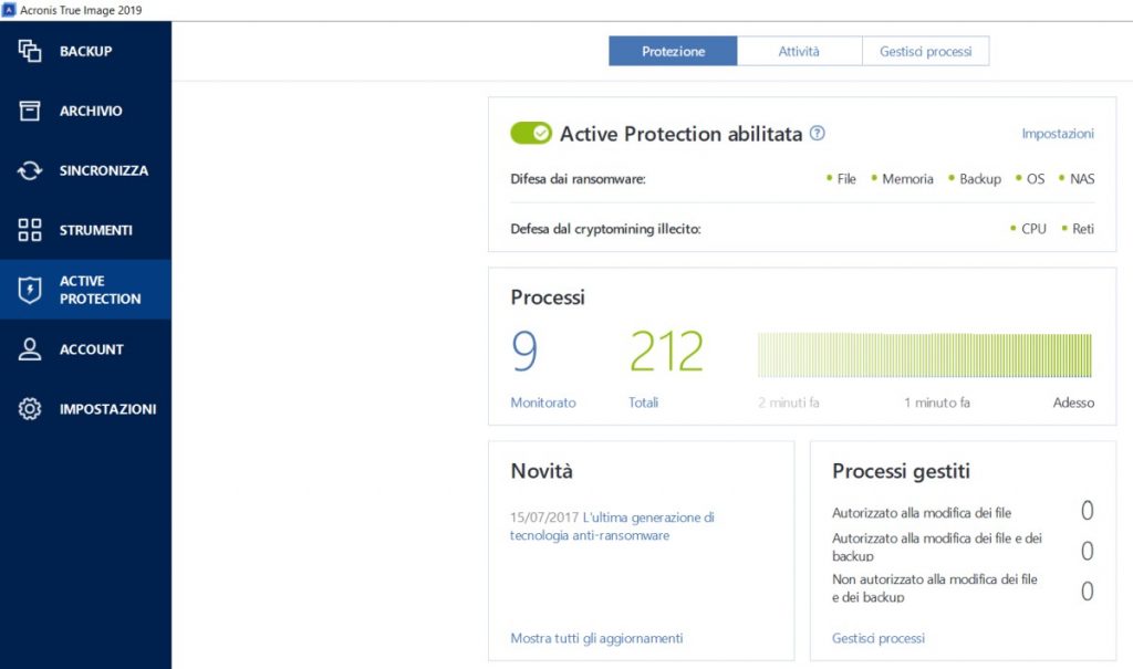 acronis true image 2019 active protection